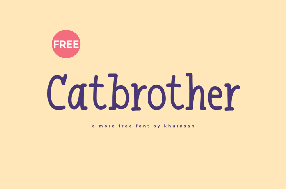 A free handwritten font