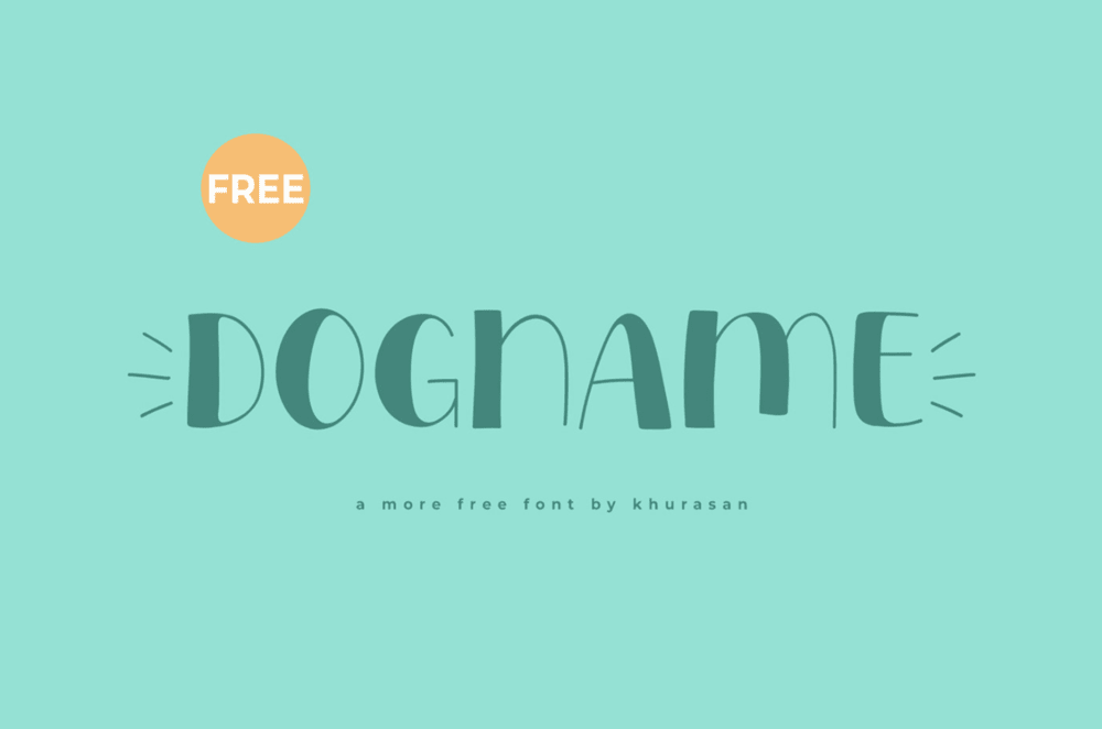 A free slim display font