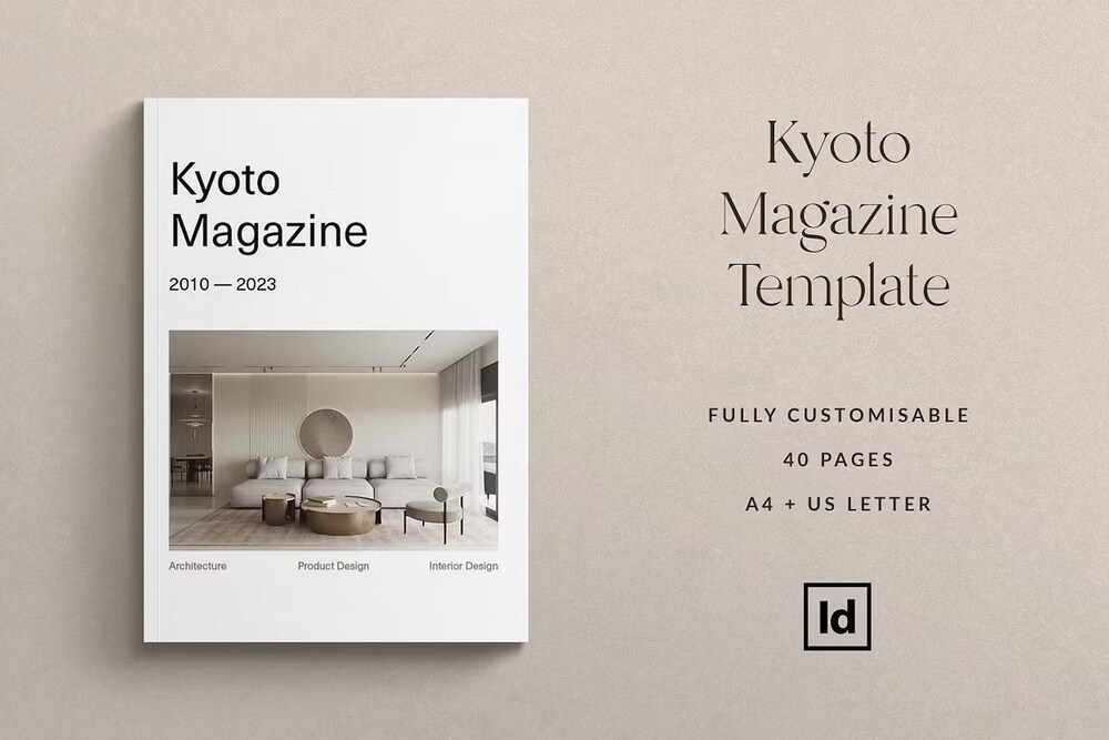 A fully customizable magazine template