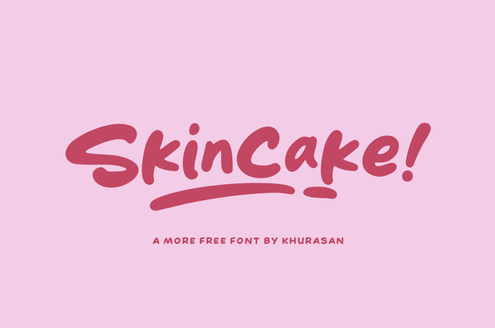 A free bold handwritten font