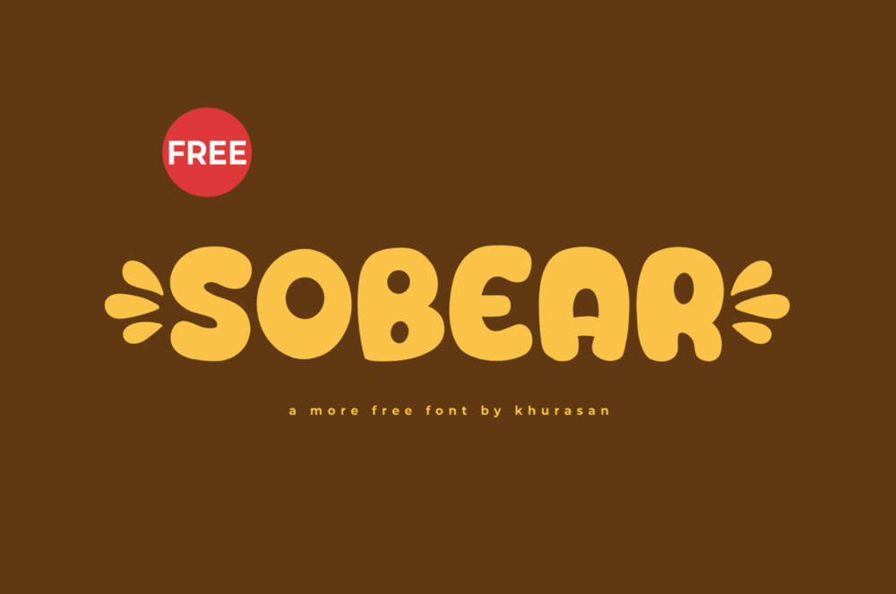 A free bold display font