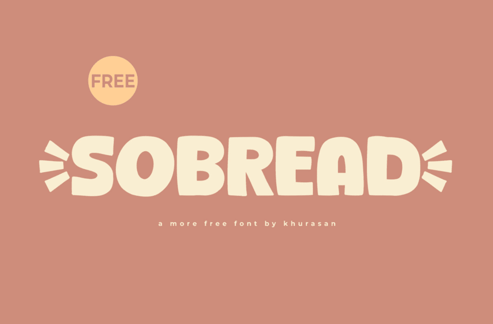 A free bold display font